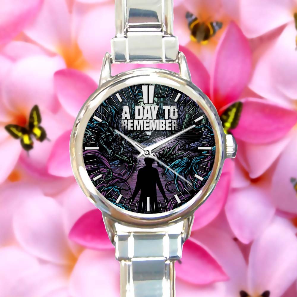 cute A DAY TO REMEMBER Rock Common Courtesy Band round charm watches stainless steel
