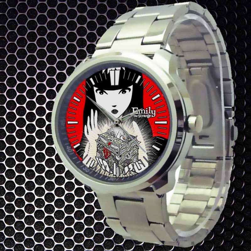 cool Emily the Strange TAILLENband Stainless Steel Wristwatches