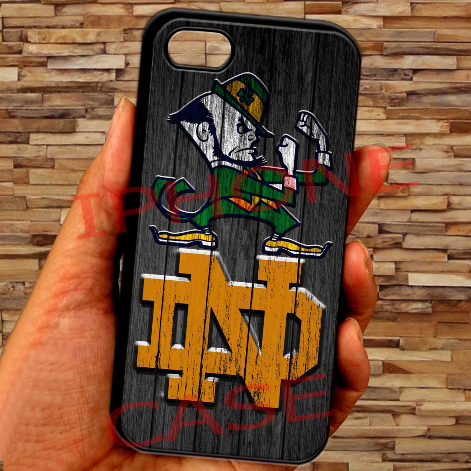 notre dame fighting irish fit for iphone 5C black case cover