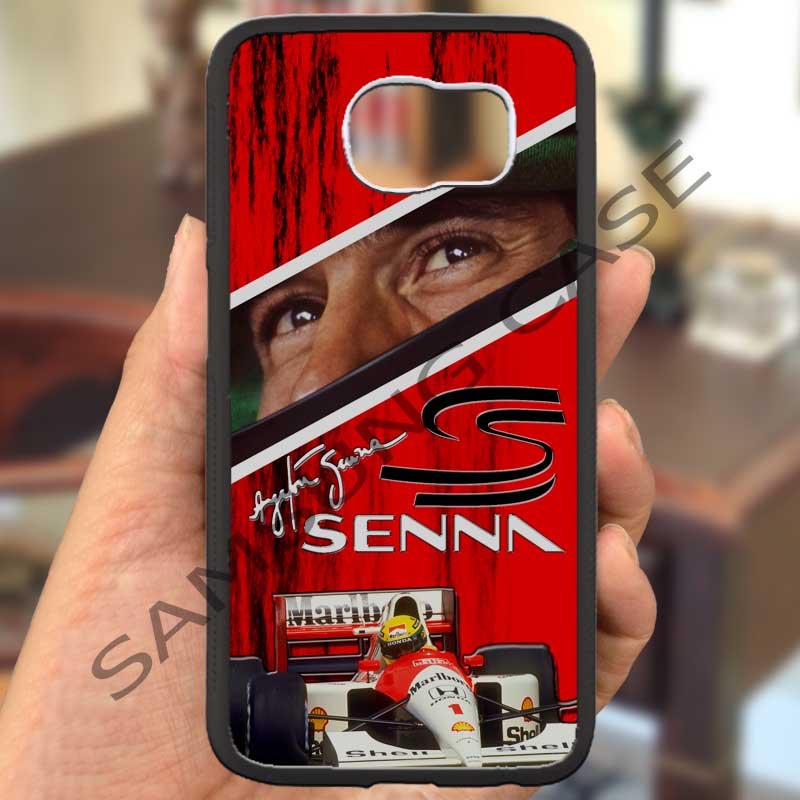 Ayrton Senna F1 legend fit for samsung galaxy S6 S 6 S VI black case cover