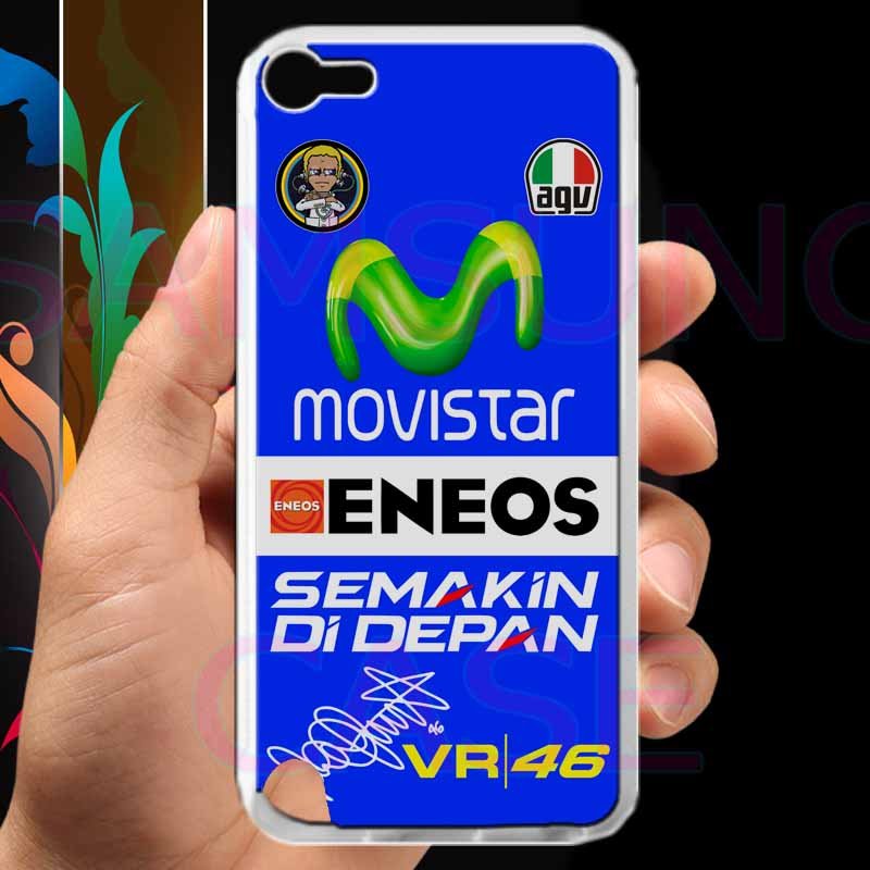 valentino rossi logo signature moto gp fit for ipod touch 5 white case cover