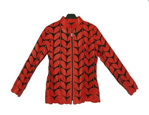 Transparent RED soft lamb leather shirt made in turkey jaket Leder hemd
