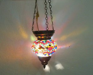 moroccan lantern mosaic hanging lamp glass chandelier light lampe mosaique 138