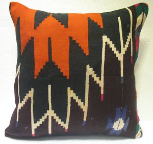 Antique Patchwork Couch Pillow kilim coushin housse de coussin kelim kissen h 27