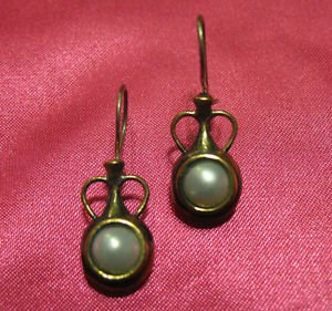1 of a kind handmade earrings vintage antique tribal kuchi gem stone unique 9