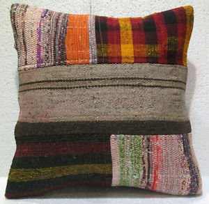 Patchwork nomadic Turkish handmade cecim kilim pillow cushion 1818'' (130)