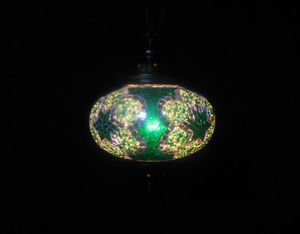 Green mosaic hanging lamp türkische lampen moroccan lantern lampe mosaique 188