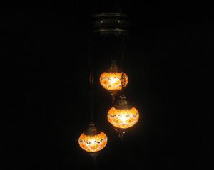 3 ball mosaic glass chandelier starmaster art lamp shade moroccan lantern 163