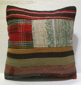 Antique patchwork kelim kissen sofa throw pillow cover tribal rug cushion 29