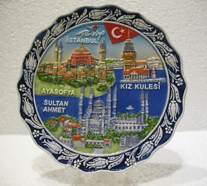Hagia sophia blue mosque SultanAhmet camii The Maiden's Tower Turkish ceramic 3