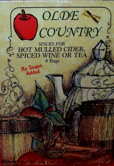 Olde Country Mulling Spices in Tea Bags, Box of 8