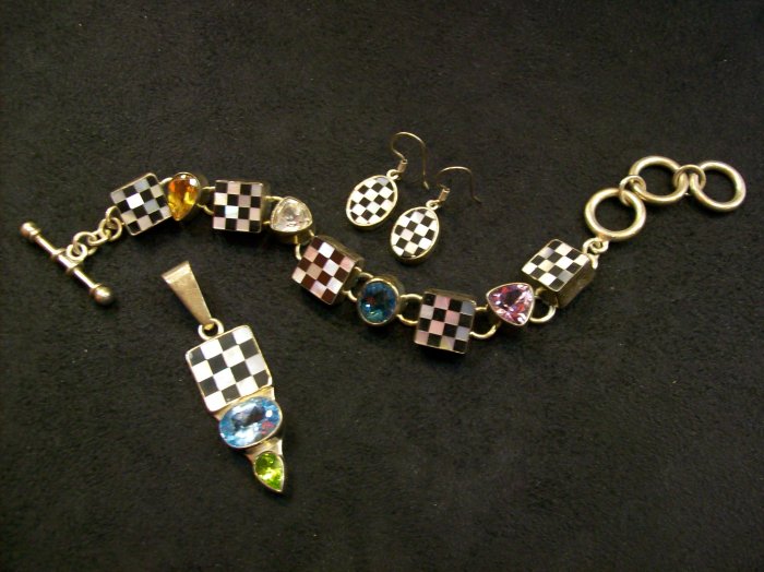Checkered Bracelet by Charles Albert