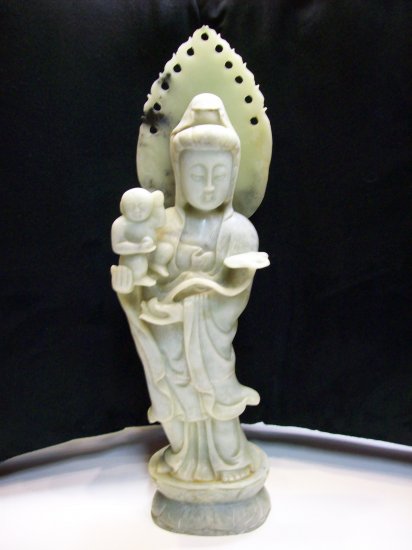 Jade Kwan Yin with Child
