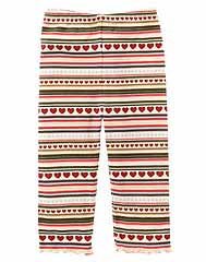 Mountain Cabin Heart Strip leggings size 5