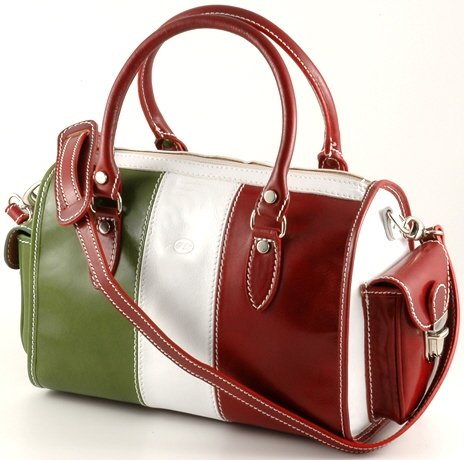"marta" Italian Leather Boston Bag