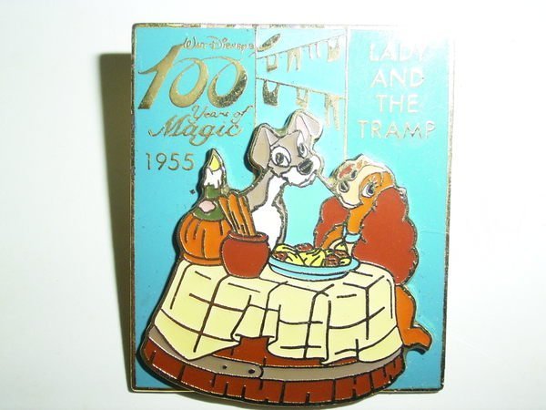 Details about   Disney Japan Pin 6064 100 Years of Magic Lady and the Tramp 1955 3D 