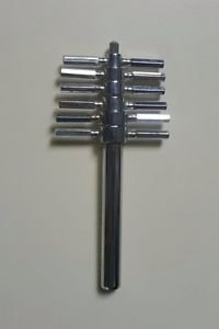 CORK BORER 6 SET NICKEL PLATED 5 - 13mm