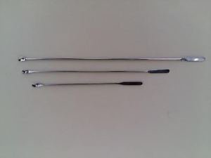 Double Sided Spatula One End Micro Scoop & One End Flat 6" 8" 10" (Set of 3)