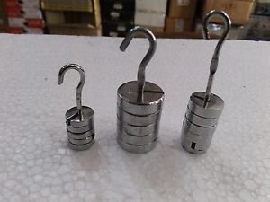 Slotted Weight Set Steel - Mass Weights for Physics Lab