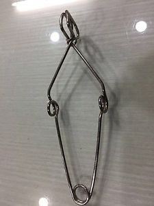 2x Lab Test Tube Holder Chrome Plated Glass Clamp Tongs Rack 6.5" Brand New