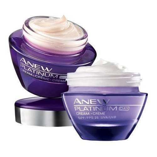 SET OF 2 AVON ANEW PLATINUM DAY + NIGHT CREAM | FULL SIZE | SEALED + 2 GIFTS