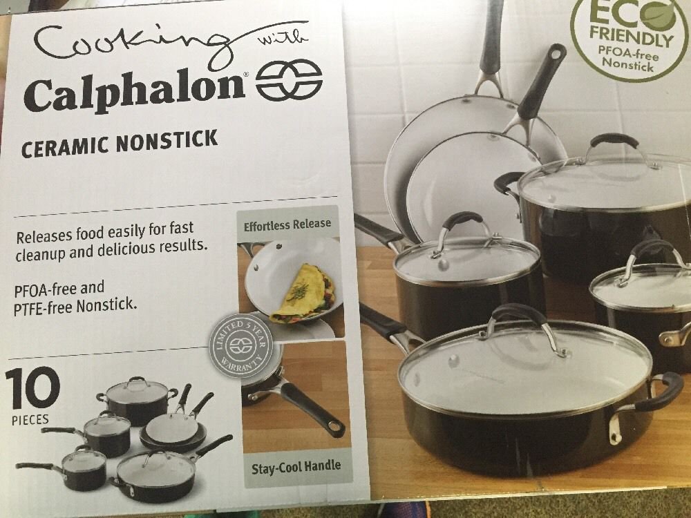 Cooking with Calphalon Ceramic Non-Stick 10-Piece Set