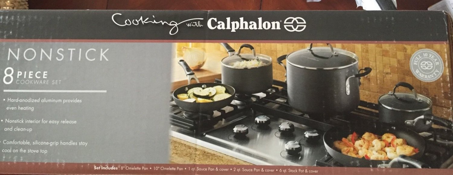 Cooking With Calphalon Nonstick 8 Piece Cookware Set