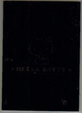 Japan Sanrio Hello Kitty Black Star Notepad (large memo pad)