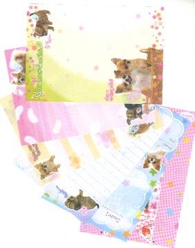 Japan San-x Puppy Angel with Stars Papers