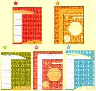 Japan Cru-x Natural Dots Lettersets