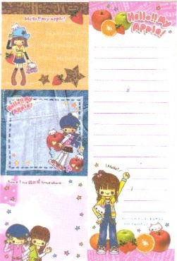 Japan Cru-x Hello My Apple Long Memos
