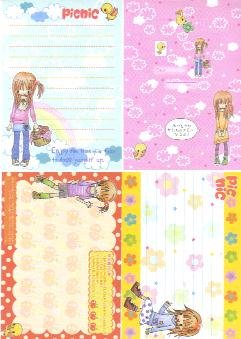 Japan Kamio Girl Fashion Picnic Papers