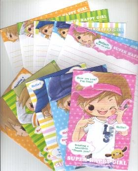 Japan Kamio Super Happy Girl Fashion Lettersets
