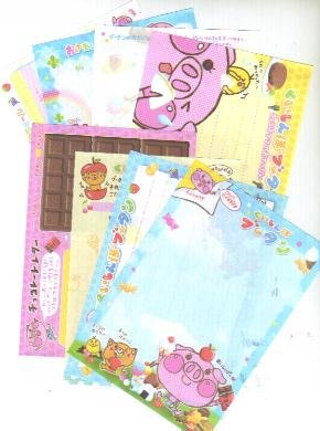 Japan Kamio Piggie with Snack Papers