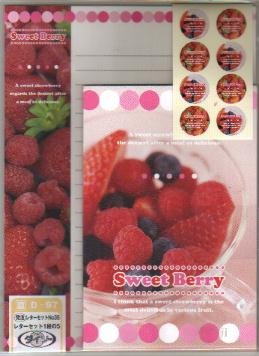 Japan Sweet Berry Lettersets Pack KAWAII