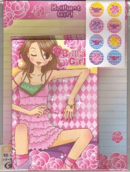 JAPAN Brilliant Girl Lettersets Pack KAWAII