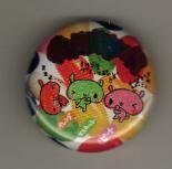 Japan Bunny with Jelly Bean Metal Pin / Button Kawaii