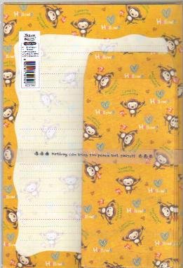 Korea Monkey Lettersets Pack KAWAII