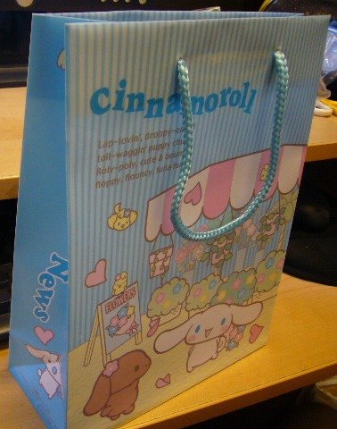 Japan Sanrio Baby Cinnamoroll Bag (plastic) KAWAII