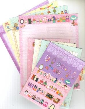 JAPAN San-x Palette's Sweet Street Shop Lettersets Kawaii