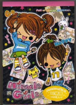 JAPAN Kamio Miracle Girls Notepad (large memo pad) Kawaii