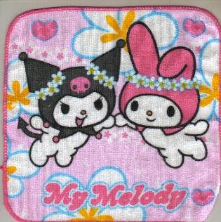 Japan Sanrio My Melody and Kuromi Towel KAWAII