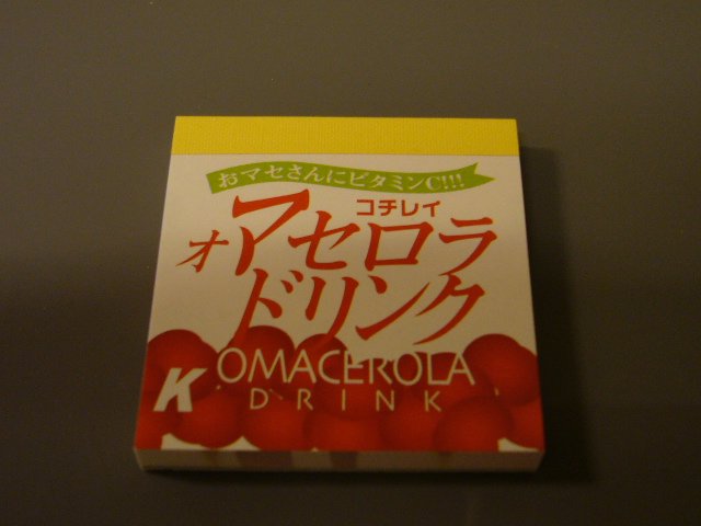 Japan Omacerola Drink Mini Memopad KAWAII