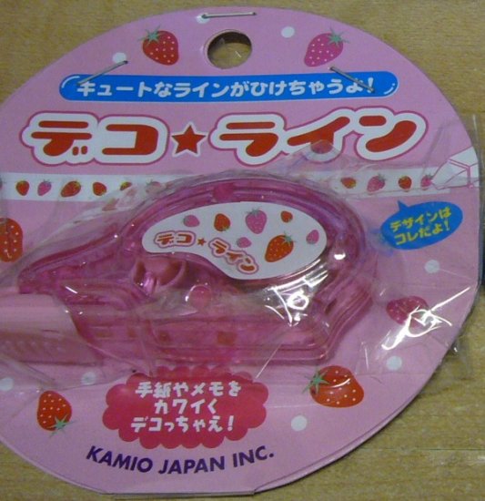 Japan Kamio Strawberry Decoration Line / Tape KAWAII