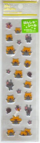 Japan San-x Hamster Light Reflective Sticker KAWAII