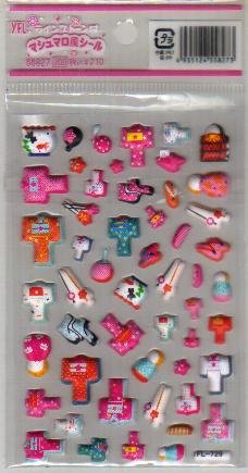 Japan Kimono Sponge Sticker KAWAII