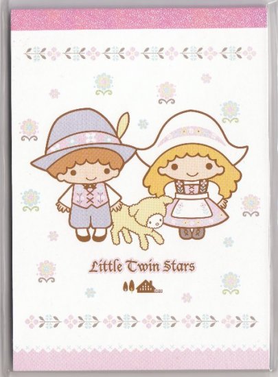 JAPAN Sanrio Little Twin Stars Farm Notepad (large memo pad) KAWAII
