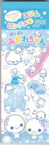Japan Kamio Shampoo Bubble San Long Memopad KAWAII