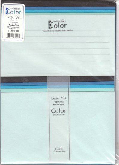 Korea Colour Collection (blue type) Lettersets KAWAII