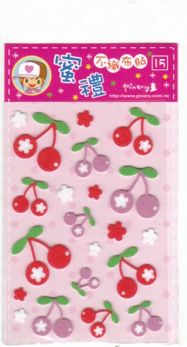Taiwan Cherry Cloth Sticker KAWAII